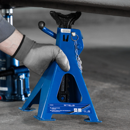 Подставки под автомобиль регулируемые, 2 т, H подъема 280-420 мм, 2 шт, Stels по ценам производителя в Екатеринбурге с доставкой по всей России