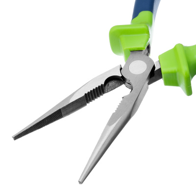 Длинногубцы прямые, 200 мм, двухкомпонентные рукоятки Сибртех по ценам производителя в Екатеринбурге с доставкой по всей России