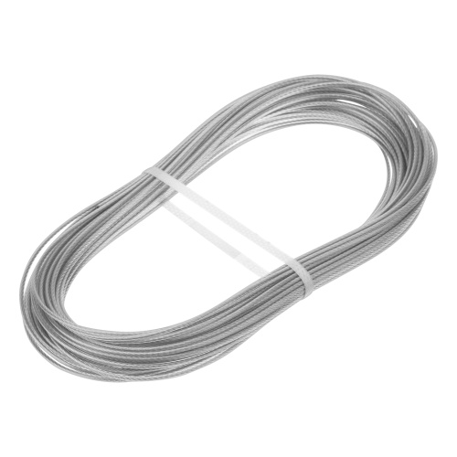 Трос металлополимерный прозрачный ПР-2.0, толщина 2.0 мм, моток 20 метров Сибртех по ценам производителя в Екатеринбурге с доставкой по всей России