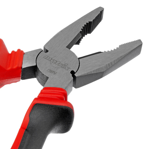 Плоскогубцы комбинированные, 200 мм, хром-ванадий, двухкомпонентные рукоятки Matrix по ценам производителя в Екатеринбурге с доставкой по всей России