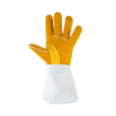 Краги спилковые водоотталкивающие "Защита" (артикул 10-2750L, пр-во FoxWeld/КНР) по ценам производителя в Екатеринбурге с доставкой по всей России