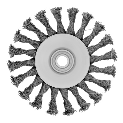 Щетка для УШМ, 125 мм, М14, "тарелка", крученая металлическая проволока Сибртех по ценам производителя в Екатеринбурге с доставкой по всей России