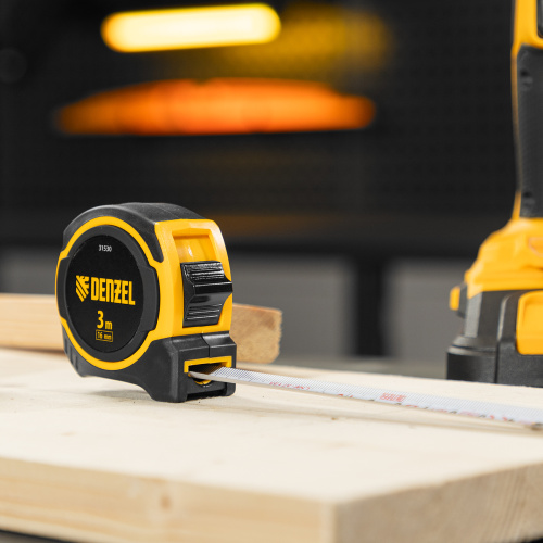 Рулетка 3м х 16мм, двухкомп. корпус, магнитный обрезиненный зацеп Denzel по ценам производителя в Екатеринбурге с доставкой по всей России