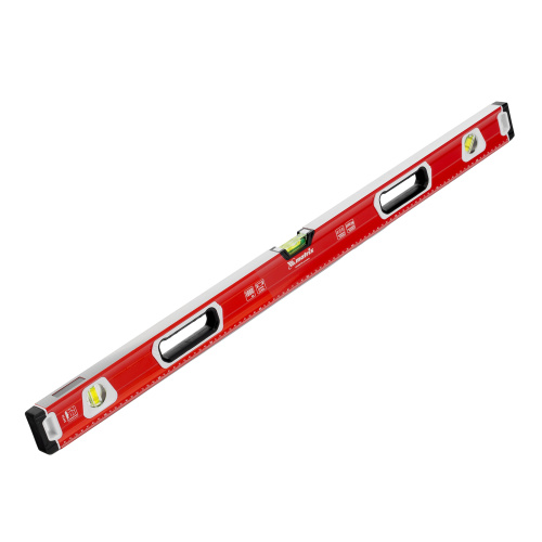 Уровень алюминиевый, магнит, фрезерованный, 3 глазка (1 зеркальный) двухкомпонентные рукоятки, 1000 мм Matrix по ценам производителя в Екатеринбурге с доставкой по всей России