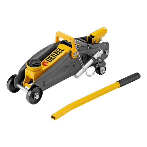 Домкрат гидравлический подкатной с фиксатором, 2 т, 130-330 мм Denzel по ценам производителя в Екатеринбурге с доставкой по всей России