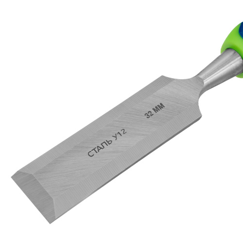 Долото-стамеска, 32 мм, двухкомпонентная рукоятка Сибртех по ценам производителя в Екатеринбурге с доставкой по всей России