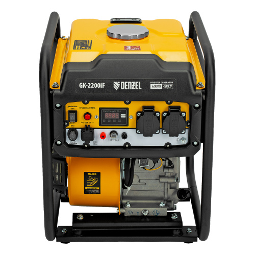 Генератор инверторный GK-2200iF, 2,2 кВт, 230 В, ручной старт DENZEL по ценам производителя в Екатеринбурге с доставкой по всей России