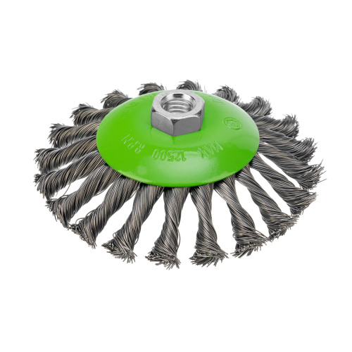 Щетка для УШМ, 125 мм, М14, "тарелка", крученая металлическая проволока Сибртех по ценам производителя в Екатеринбурге с доставкой по всей России