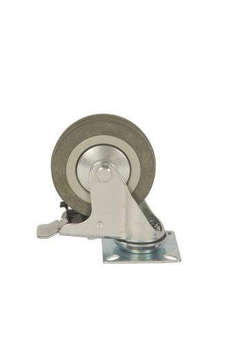 Колесо аппаратное поворотное SCgb 42 100 мм с тормозом (F) по ценам производителя в Екатеринбурге с доставкой по всей России
