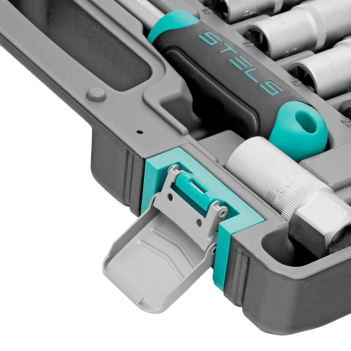 Набор инструментов, 1/2", CrV, пластиковый кейс 60 предметов Stels по ценам производителя в Екатеринбурге с доставкой по всей России