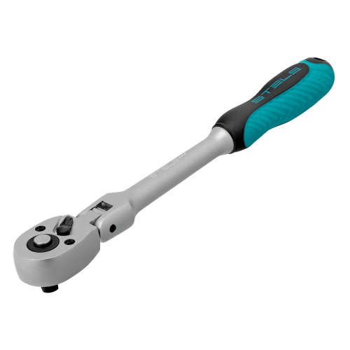 Ключ-трещотка шарнирный 1/4", СrV, 72 зуба, с быстрым сбросом, матовый хром Stels по ценам производителя в Екатеринбурге с доставкой по всей России