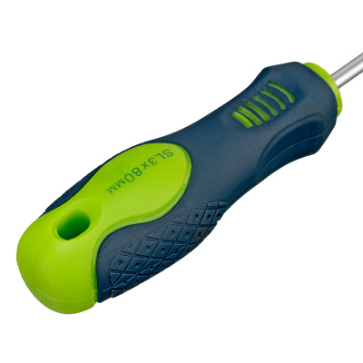 Отвертка, SL3 х 80 мм, CrV, двухкомпонентная рукоятка Сибртех по ценам производителя в Екатеринбурге с доставкой по всей России