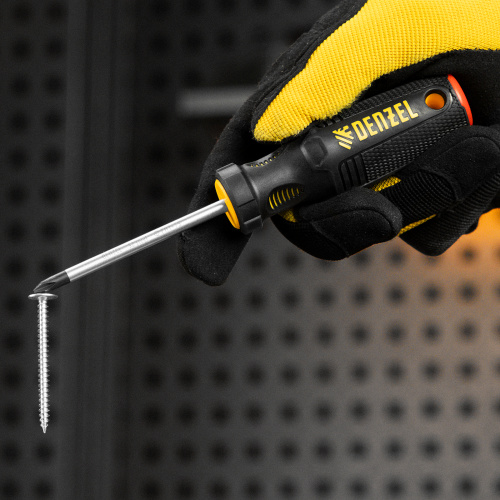 Отвертка, PH1х75 мм, S2, 3к рукоятка Denzel по ценам производителя в Екатеринбурге с доставкой по всей России