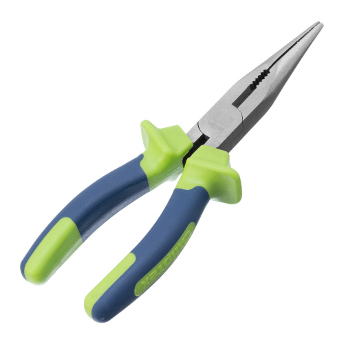 Длинногубцы прямые, 180 мм, двухкомпонентные рукоятки Сибртех по ценам производителя в Екатеринбурге с доставкой по всей России