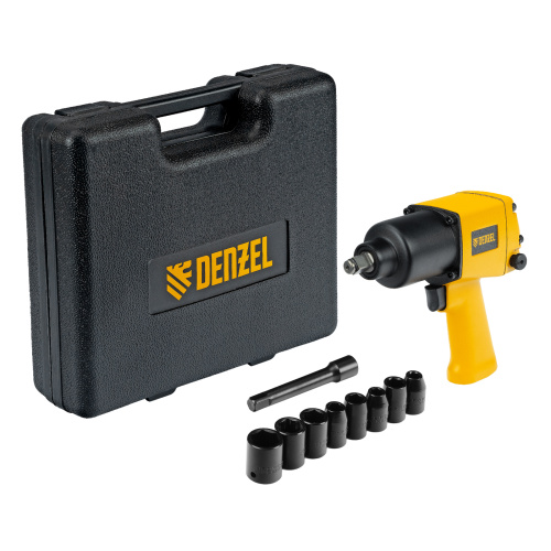 Ударный пневмогайковерт IW860+набор головок, 1/2", 7000 об/мин, 868 Нм Denzel по ценам производителя в Екатеринбурге с доставкой по всей России