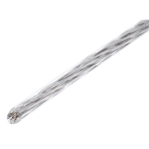 Трос металлополимерный прозрачный ПР-3.0, толщина 3.0 мм, моток 20 метров Сибртех по ценам производителя в Екатеринбурге с доставкой по всей России