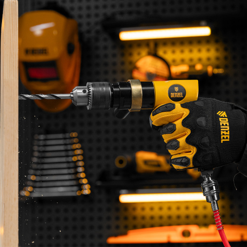 Пневматическая дрель PD500, 500 об/мин, 114 л/мин, 13 мм Denzel по ценам производителя в Екатеринбурге с доставкой по всей России