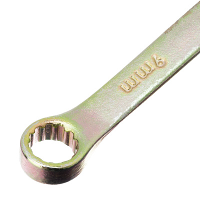 Ключ комбинированный, 9 мм, желтый цинк Сибртех по ценам производителя в Екатеринбурге с доставкой по всей России