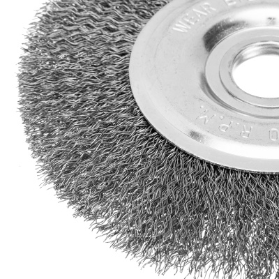 Щетка для УШМ, 150 мм, посадка 22.2 мм, плоская, витая проволока Сибртех по ценам производителя в Екатеринбурге с доставкой по всей России