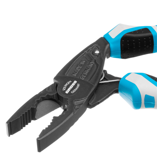 Плоскогубцы комбинированные с изогнутой головой, трехкомпонентные рукоятки, 200 мм Gross по ценам производителя в Екатеринбурге с доставкой по всей России