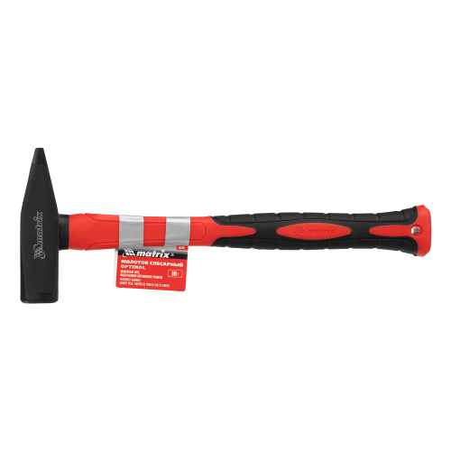 Молоток слесарный optimal, 600 г, фибергласовая обрезиненная рукоятка, квадратный боек Matrix по ценам производителя в Екатеринбурге с доставкой по всей России