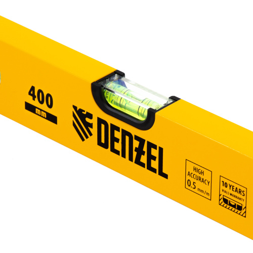 Уровень алюминиевый, 400 мм, фрезерованный, 3 глазка Denzel по ценам производителя в Екатеринбурге с доставкой по всей России