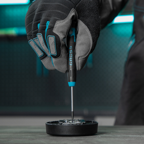 Набор отверток для точной механики, CrMo, двухкомпонентные рукоятки, 6 шт, пластиковый бокс Gross по ценам производителя в Екатеринбурге с доставкой по всей России