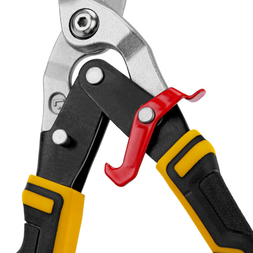 Ножницы по металлу, 270 мм, прямой и левый рез, сталь-СrMo, трехкомпонентные рукоятки Denzel по ценам производителя в Екатеринбурге с доставкой по всей России