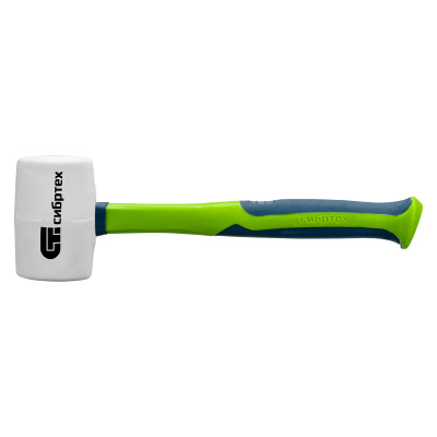 Киянка резиновая, 680 г, белая резина, фибергласовая рукоятка Сибртех по ценам производителя в Екатеринбурге с доставкой по всей России