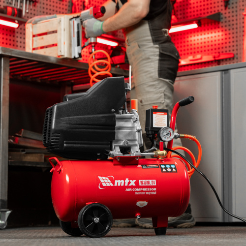 Компрессор воздушный DC1500L/24, 1,5 кВт, 24 л, 210 л/мин MTX по ценам производителя в Екатеринбурге с доставкой по всей России