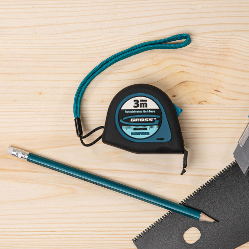 Рулетка "Ergonomisch",3 м x 16 мм,магнитный обрезиненный зацеп Gross по ценам производителя в Екатеринбурге с доставкой по всей России