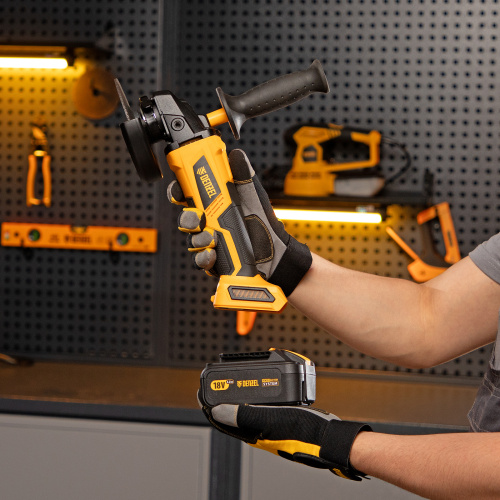 Машина углошлифовальная аккумуляторная бесщет. BLG-IB-18-125-0, Li-ion, 18 В Denzel по ценам производителя в Екатеринбурге с доставкой по всей России