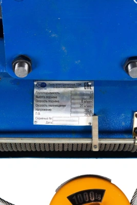 Таль передвижная  1т  9м 380В электрическая канатная TOR CD (серия J) по ценам производителя в Екатеринбурге с доставкой по всей России