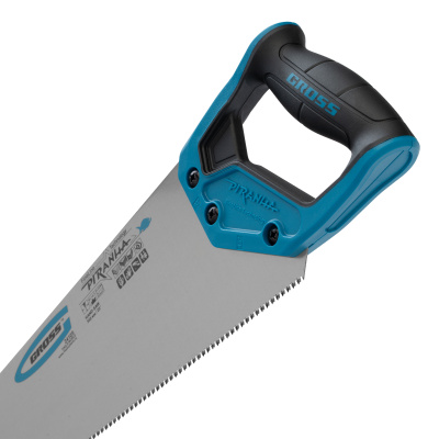 Ножовка по дереву "Piranha", 550 мм, 11-12 TPI, зуб-3D, каленый зуб, двухкомпонентная рукоятка Gross по ценам производителя в Екатеринбурге с доставкой по всей России