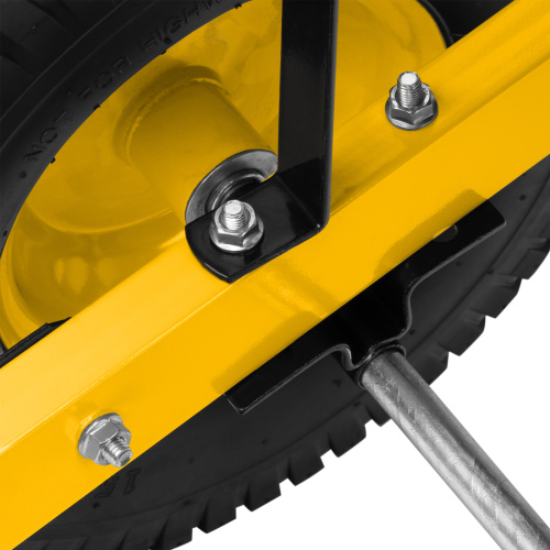 Тачка строительная, усиленная, объем 140 л, 250 кг, двухколесная, колесо 15х6.00-6 Denzel по ценам производителя в Екатеринбурге с доставкой по всей России