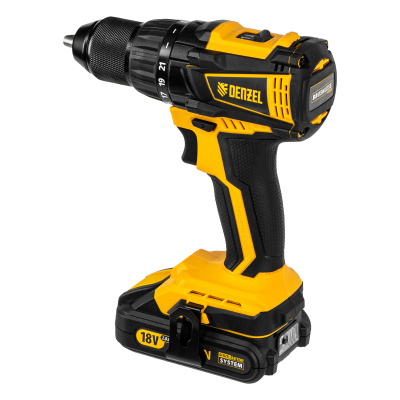 Дрель-шуруповерт аккумуляторная, бесщет. BLDL-IB-18-02, Li-Ion, 18 В, 2 акк. Denzel по ценам производителя в Екатеринбурге с доставкой по всей России