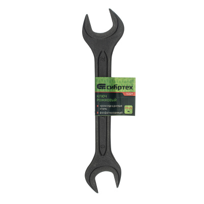 Ключ рожковый,19 х 22 мм, CrV, фосфатированный Сибртех по ценам производителя в Екатеринбурге с доставкой по всей России