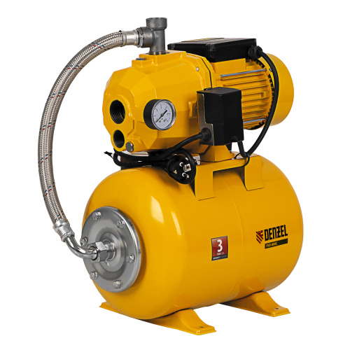 Насосная станция эжекторная PSD800C, 800 Вт, 2400 л/ч, ресивер 24 л, всасывание 20 м Denzel по ценам производителя в Екатеринбурге с доставкой по всей России