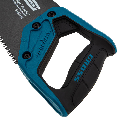 Ножовка по дереву "PIRANHA", 400 мм, 7 TPI, 3D-зуб, тефлоновое покрытие полотна, двухкомпонентная рукоятка Gross по ценам производителя в Екатеринбурге с доставкой по всей России