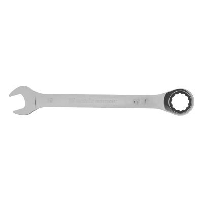 Ключ комбинированный трещоточный, 19 мм, CrV, зеркальный хром Matrix Professional купить в Москве с доставкой по всей России | ProtosMarket.ru