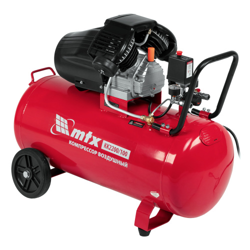 Компрессор воздушный КК-2200/100, 2,2 кВт, 350 л/мин, 100 л, прямой привод, масляный MTX по ценам производителя в Екатеринбурге с доставкой по всей России