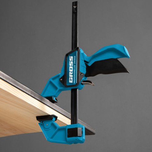 Струбцина реечная, быстрозажимная, пистолетного типа, пошаговый механизм, пластиковый корпус, 150 мм Gross по ценам производителя в Екатеринбурге с доставкой по всей России