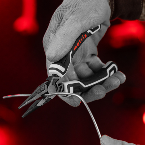 Длинногубцы прямые 165 мм, усиленная система, Pro Matrix по ценам производителя в Екатеринбурге с доставкой по всей России