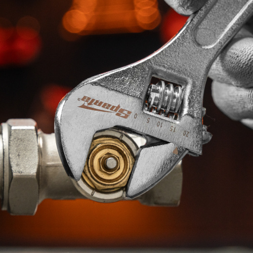 Ключ разводной, 200 мм, хромированный Sparta по ценам производителя в Екатеринбурге с доставкой по всей России