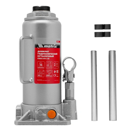 Домкрат гидравлический бутылочный, 10 т, h подъема 230-460 мм Matrix по ценам производителя в Екатеринбурге с доставкой по всей России