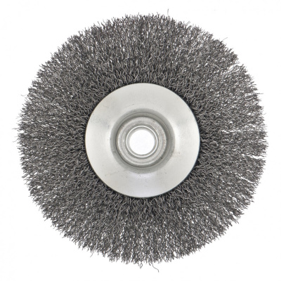 Щетка для УШМ, 125 мм, М14, "тарелка", витая проволока Сибртех по ценам производителя в Екатеринбурге с доставкой по всей России