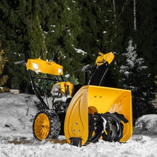 Бензиновая снегоуборочная машина SBM 610S PRO, 212 cc, электростартер, фара, обогрев Denzel по ценам производителя в Екатеринбурге с доставкой по всей России