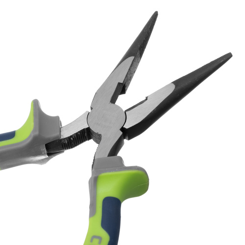 Длинногубцы прямые 180 мм, фосфатирование, трехкомпонентные рукоятки Сибртех по ценам производителя в Екатеринбурге с доставкой по всей России