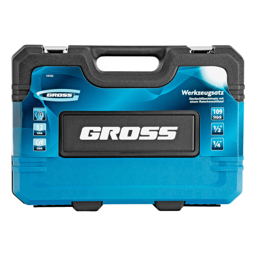 Набор инструментов, 1/4", 1/2", CrV, 120 зубьев, 109 предметов Gross по ценам производителя в Екатеринбурге с доставкой по всей России