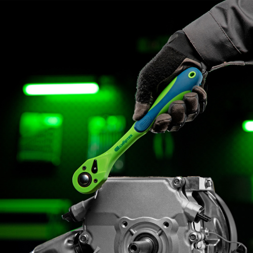 Ключ-трещотка 1/2", CrV, 72 зуба, с быстрым сбросом Сибртех по ценам производителя в Екатеринбурге с доставкой по всей России